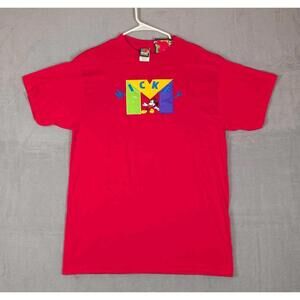 Mickey Unlimited Men Large Red Mickey Mouse Graphic 90s VTG Disney Shirt Tee NWT